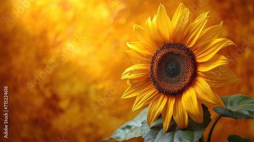 The sunflower series has a fresh and elegant color scheme, copy space and backdrop