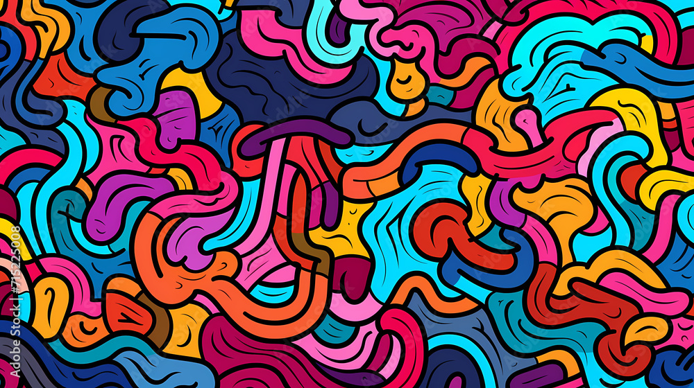 Cute graffiti art abstract background poster web page PPT, art background Cute graffiti art abstract background poster web page PPT, art background