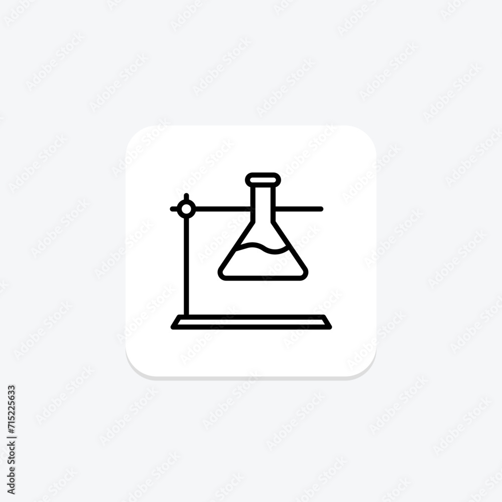Science Equipment black outline icon , vector, pixel perfect, illustrator file Science Equipment black outline icon , vector, pixel perfect, illustrator file