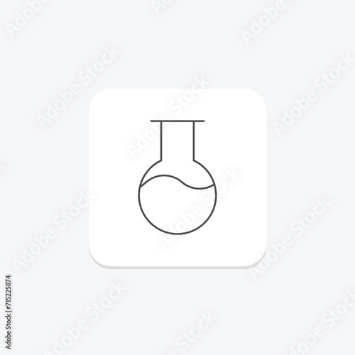 Hypothesis grey thin line icon , vector, pixel perfect, illustrator file