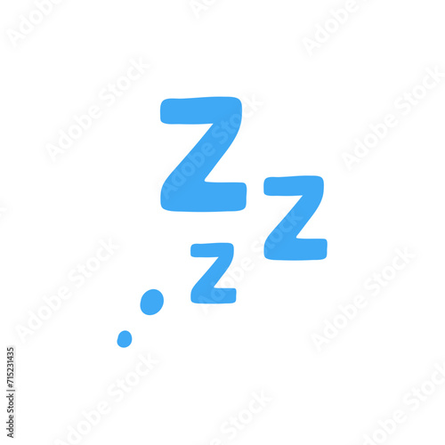 Sleep zzzz doodle symbol