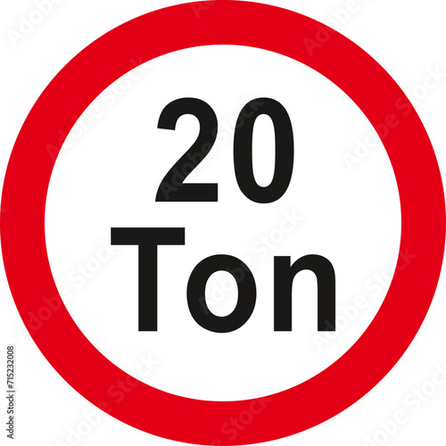 maximum weight limit,Traffic Sign , Vector, symbol, transport icon	