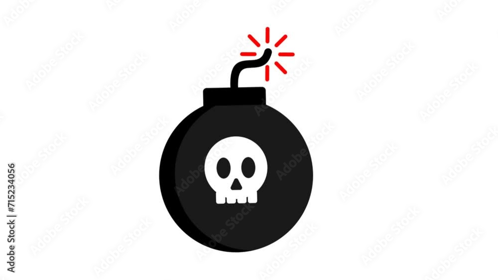 Bomb animation illustration Bomb animation illustration