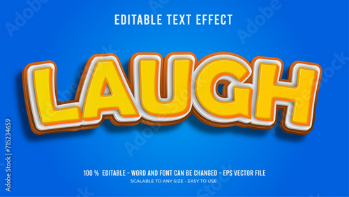 laugh editable text effect