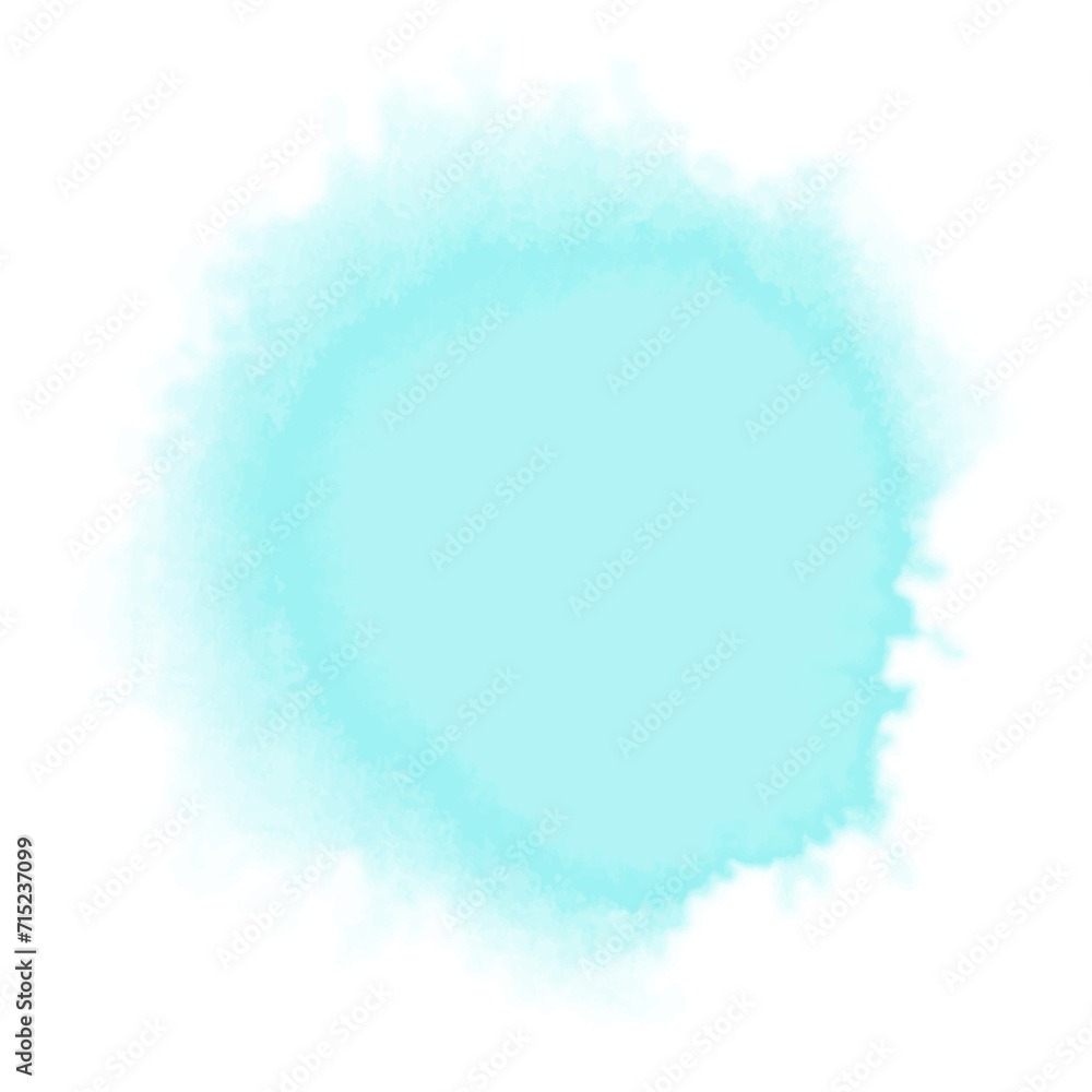 Abstract Turquoise Watercolor Background
