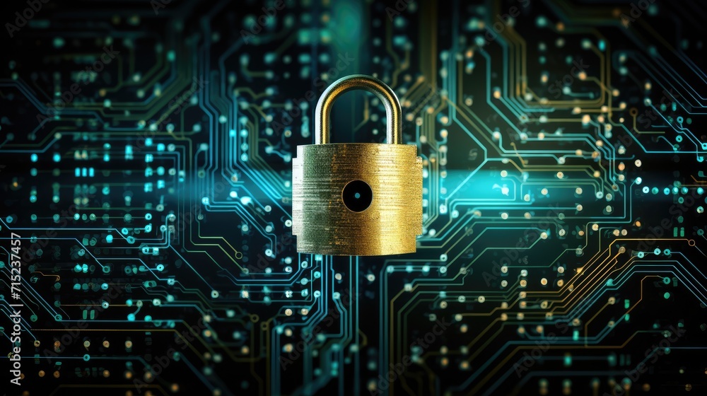 Cybersecurity measures for data protection solid background