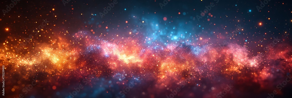 Naklejka premium Happy New Year Colorful Sparkle, Background HD, Illustrations