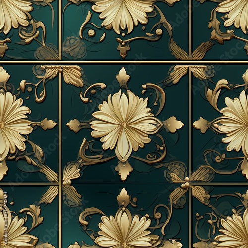 luxury vintage floral motif pattern for background