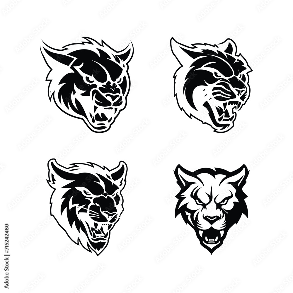 collection of premium lion head logo illustration-3 collection of premium lion head logo illustration-3