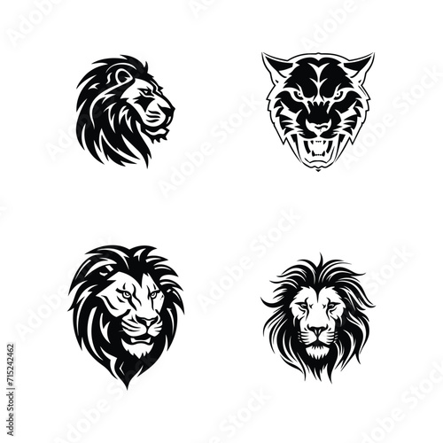 collection of premium lion head logo illustration-2