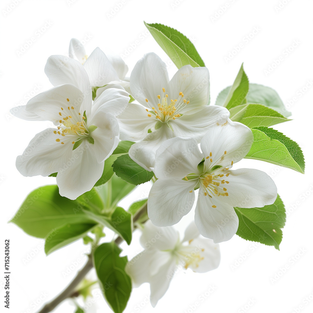 Obraz premium jasmine flowers isolated on white background
