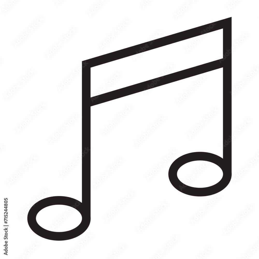 musical note icon black, Music notes, song, melody or tune flat vector icon for musical apps and websites musical note icon black, Music notes, song, melody or tune flat vector icon for musical apps and websites