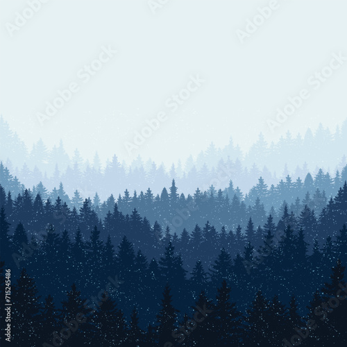 Forest trees mountains wallpaper