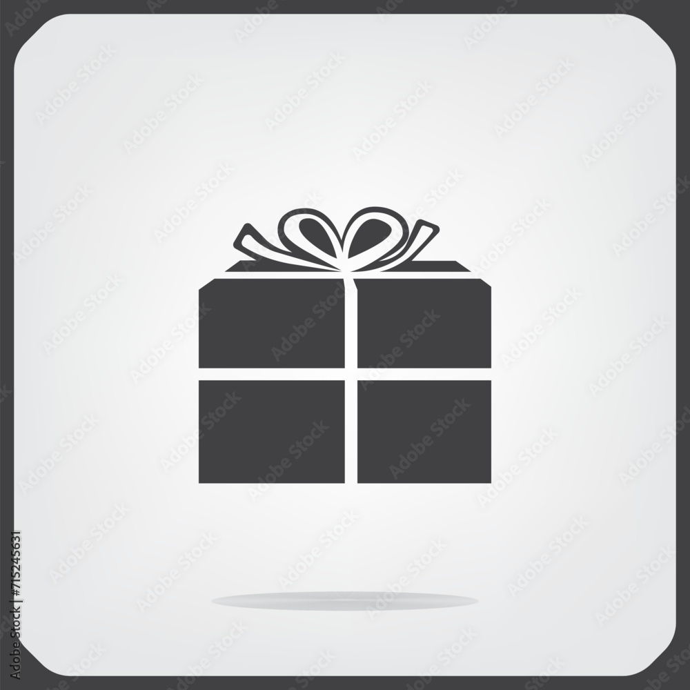 Obraz premium Gift, vector illustration on a light background. Eps 10.