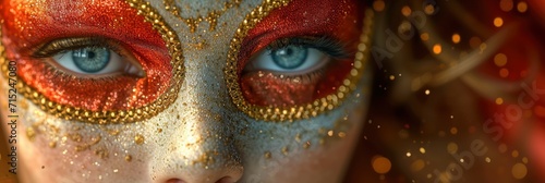 Masquerade Venetian Carnival Mask, Background HD, Illustrations © Cove Art