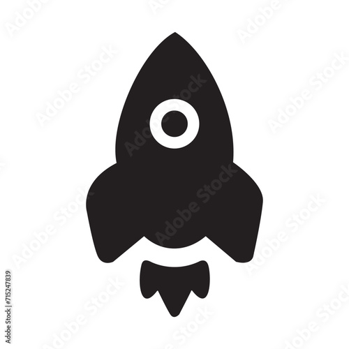 Rocket vector icon isolated on white background, Rocket vector icon isolated on white background, rocket ship design