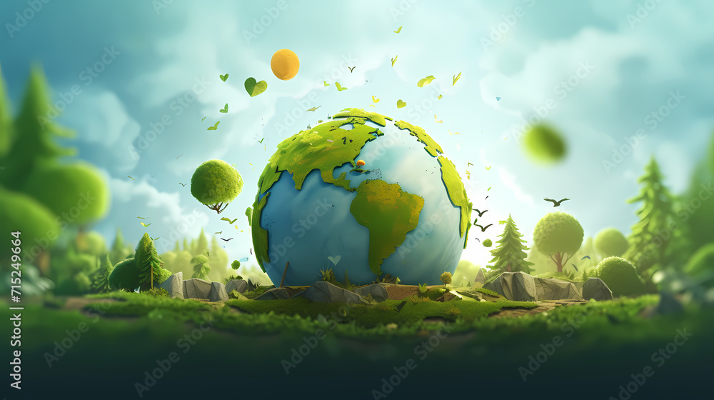 World environment day concept ecology protection environment, environmental protection background