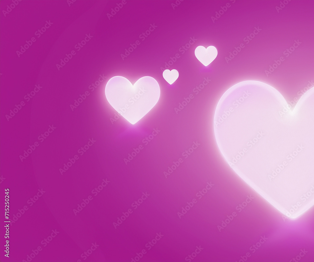 Glowing white heart background on pink background, valentines day card design concept. Glowing white heart background on pink background, valentines day card design concept.