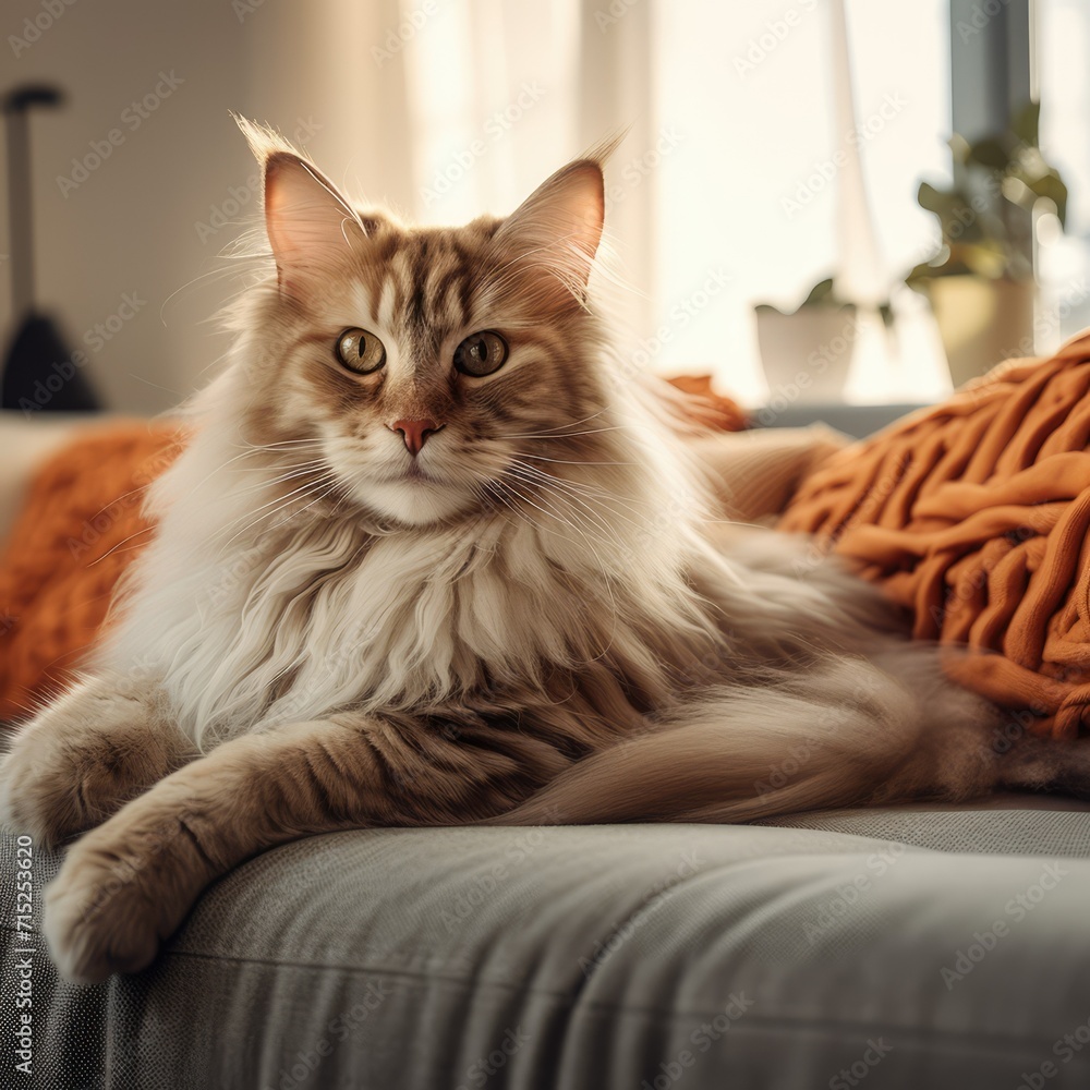 cat on a sofa cat on a sofa