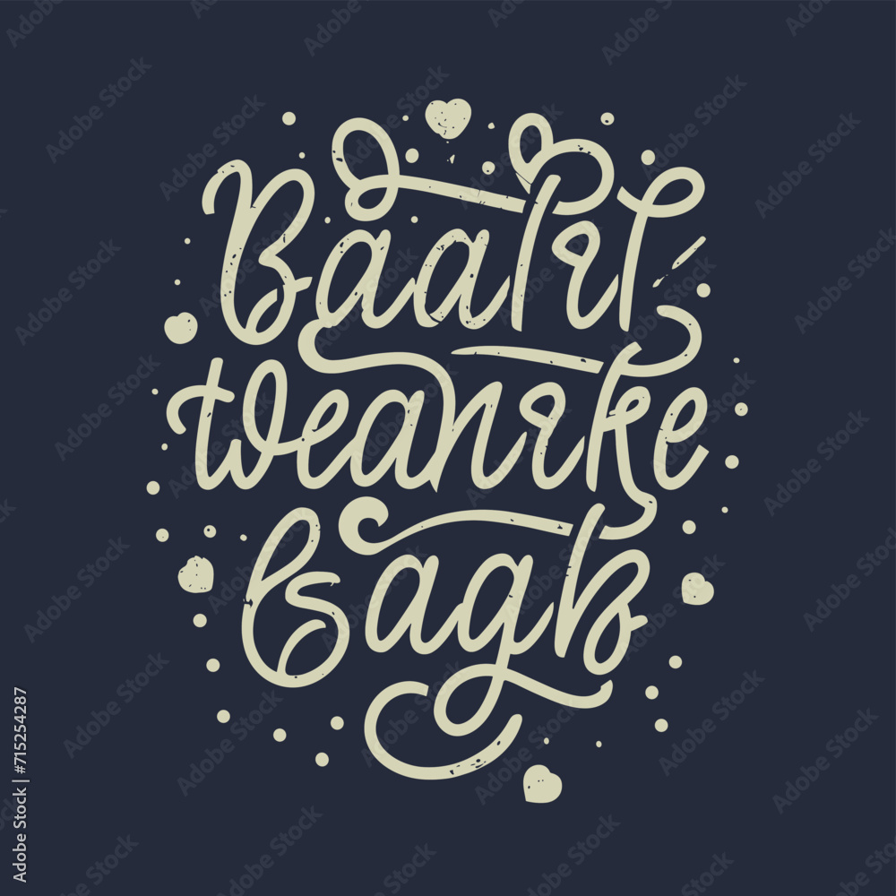 Elegant and flowing script fonts for romantic phrases T SHIRT DESIGN, illustration