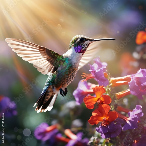 hummingbird in flight © Siniy