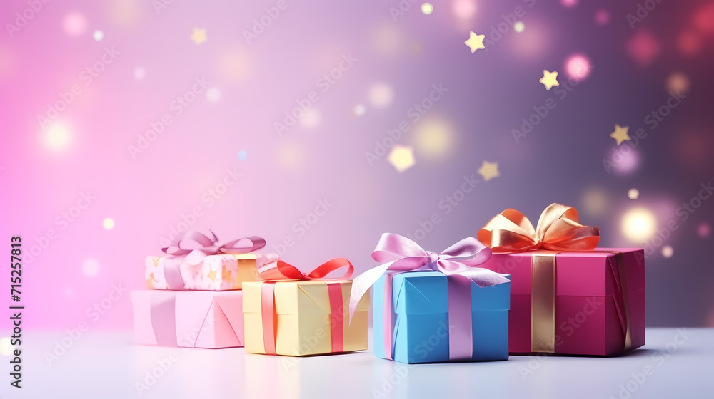Gift background with copy space for Christmas gifts, holiday or birthday Gift background with copy space for Christmas gifts, holiday or birthday