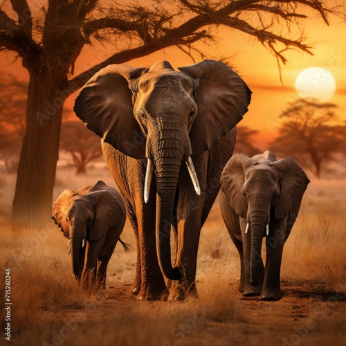 elephants in the wild
