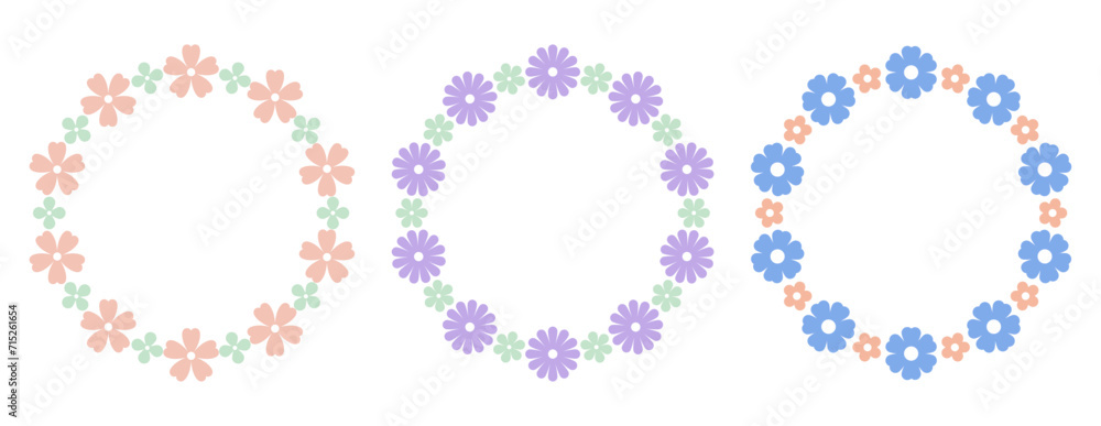 Flower vector frame, greeting frame design decorated with floral, elegant frame for Celebration Wedding Anniversary Gift Card Vector illustration Flower vector frame, greeting frame design decorated with floral, elegant frame for Celebration Wedding Anniversary Gift Card Vector illustration