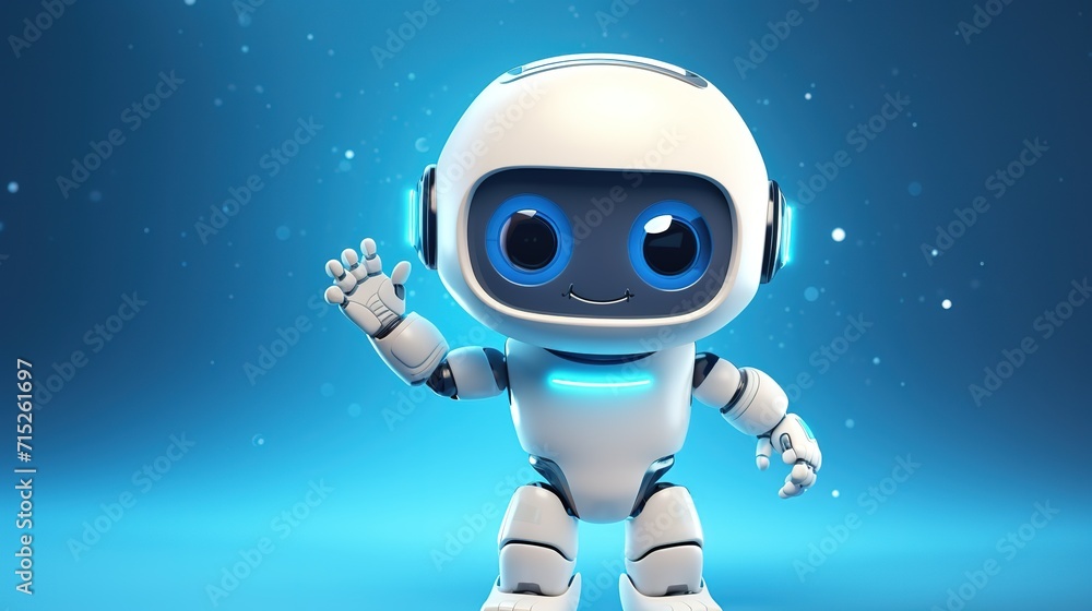 adorable ai robot with thoughtful cartoon personality in 3d rendering background image and use it as your wallpaper, poster and banner design. adorable ai robot with thoughtful cartoon personality in 3d rendering background image and use it as your wallpaper, poster and banner design.