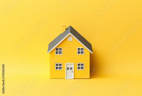 A tiny or miniature house, typically used for decorative or modeling purposes.
