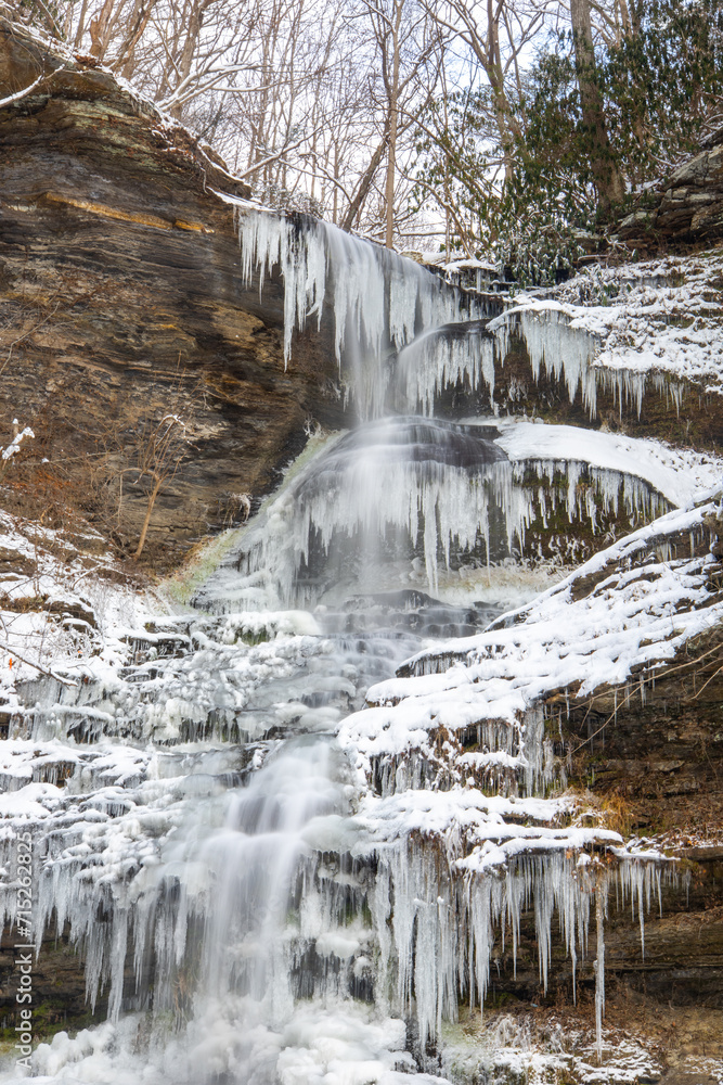 Cathedral Falls in winter