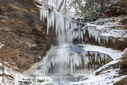 Cathedral Falls in winter