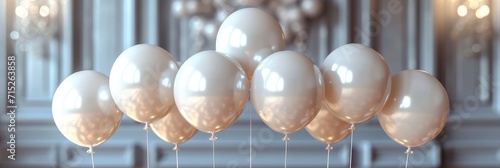 White Silver Balloons Background New Year  Background HD  Illustrations