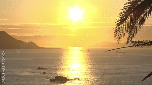 太平洋に沈む夕陽 photo