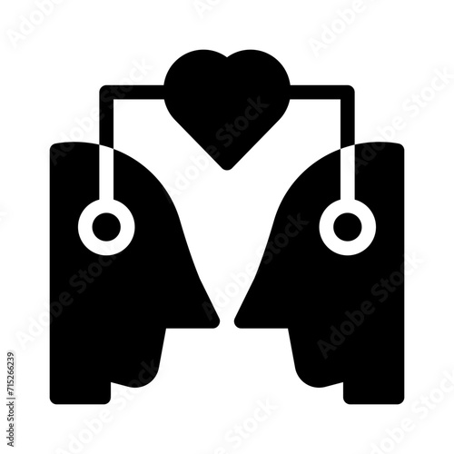 empathy glyph icon