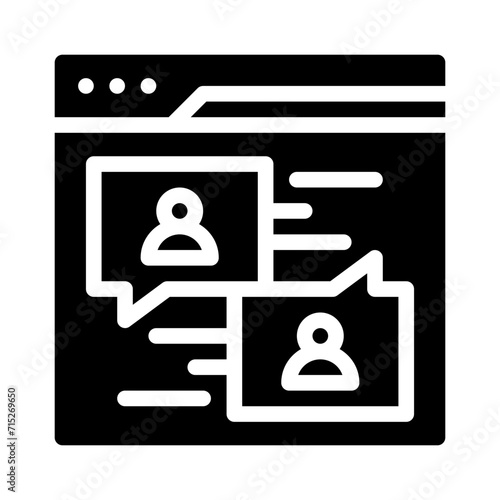 communications glyph icon