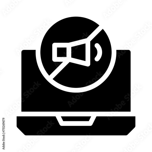 laptop glyph icon
