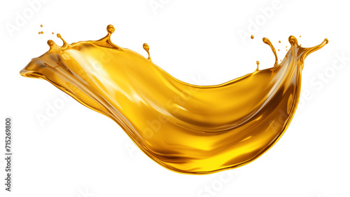 Pouring oil lubricant motor oil isolated on white and transparent background, png