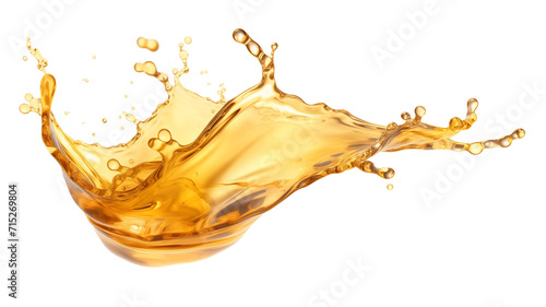 Pouring oil lubricant motor oil isolated on white and transparent background, png