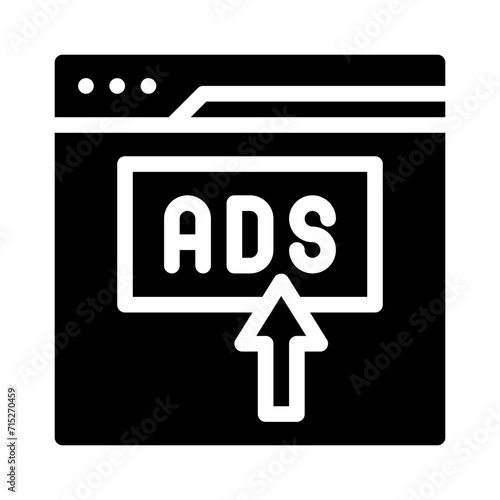 ads glyph icon