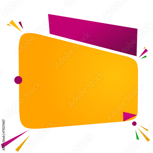 Free vector transparent purple and yellow shape discount sale banner