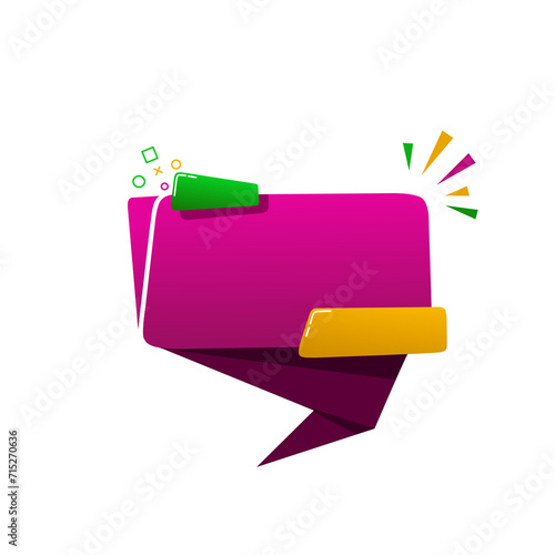 Text box square dialog bubble sale offering discount