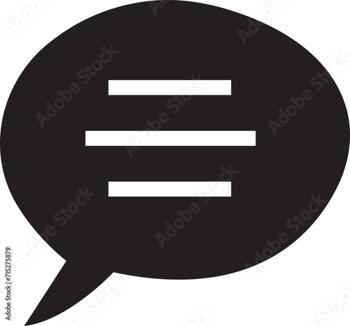 Chat Message Bubble Vector illustration. Communication icon. Talk bubble  dialog. Web icon. Online communication. Conversation  SMS  Notification  Chat in trendy Fill style on transparent background.