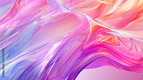 Beautiful abstract wave candy colors background, Ai Generated.