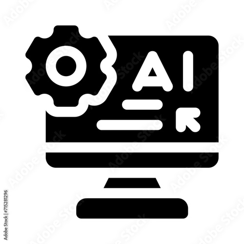 computer glyph icon