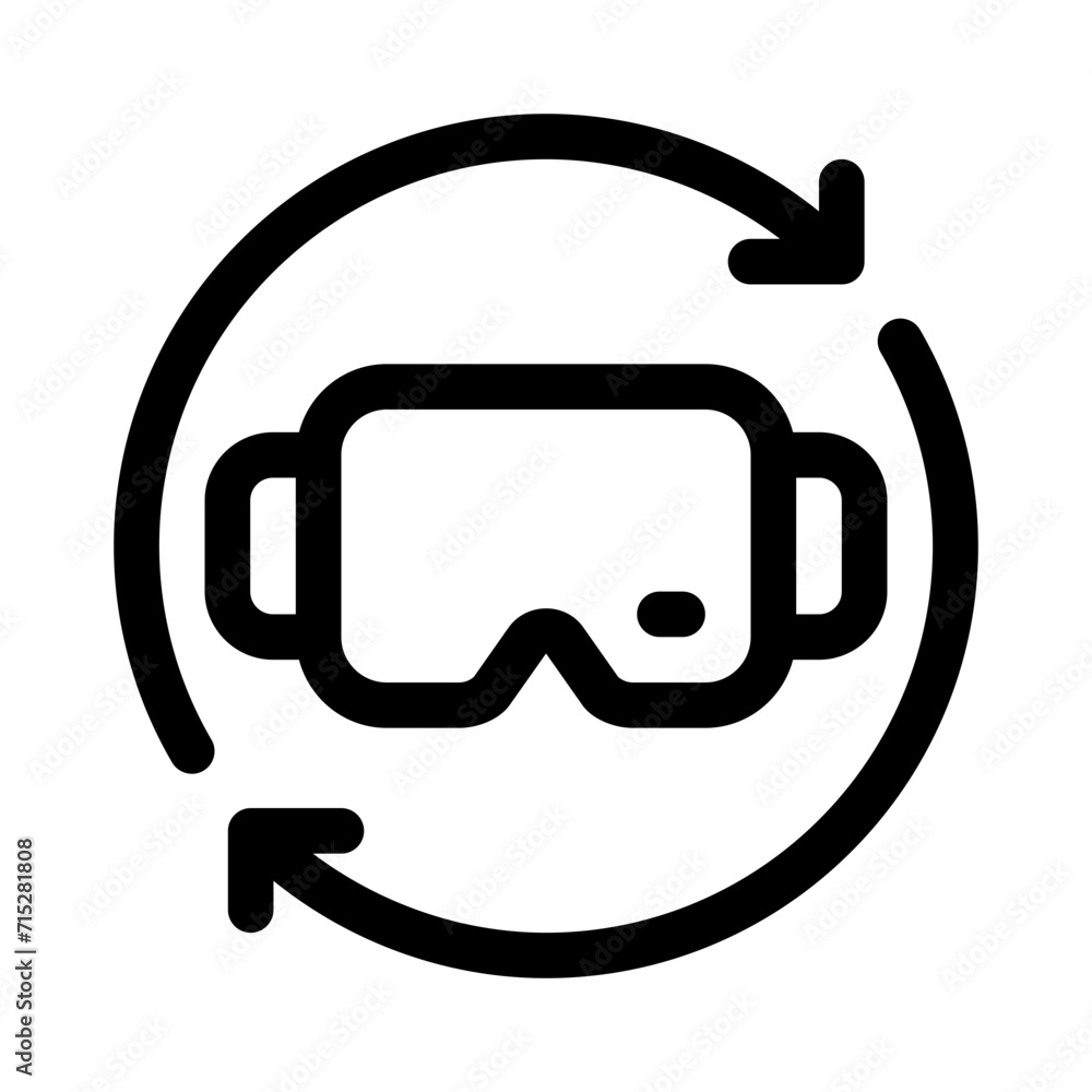 vr line icon vr line icon
