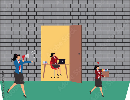 Exclusive, Coworker, Group Of People, Downsizing Unemployment, Rejection, Businesswoman