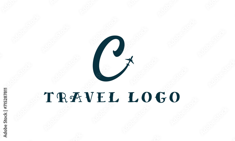 Letter C Travel Logo Template Design Vector, Emblem, Design Concept, Creative Symbol, Icon Letter C Travel Logo Template Design Vector, Emblem, Design Concept, Creative Symbol, Icon