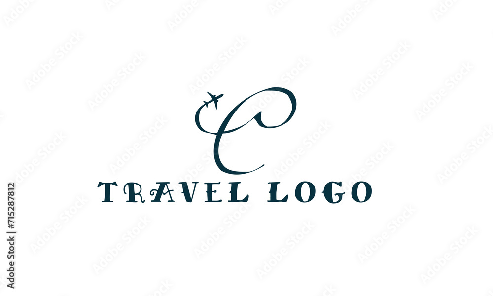 Letter C Travel Logo Template Design Vector, Emblem, Design Concept, Creative Symbol, Icon Letter C Travel Logo Template Design Vector, Emblem, Design Concept, Creative Symbol, Icon