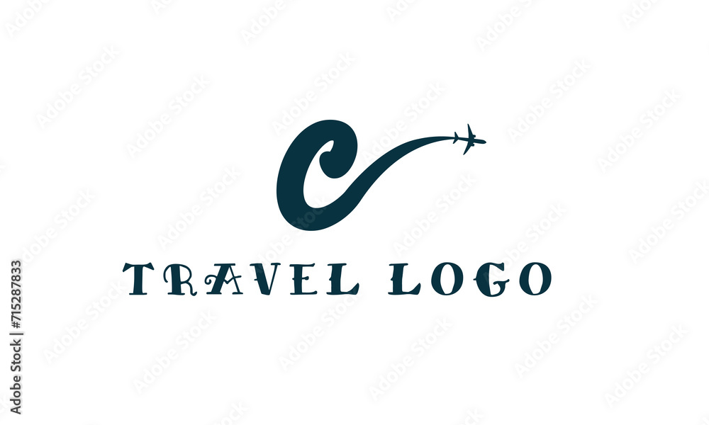 Letter C Travel Logo Template Design Vector, Emblem, Design Concept, Creative Symbol, Icon Letter C Travel Logo Template Design Vector, Emblem, Design Concept, Creative Symbol, Icon